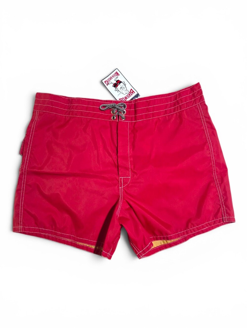 Birdwell Beach Britches Deadstock Vintage Men’s 40 Board Shorts Red Swim Trunks
